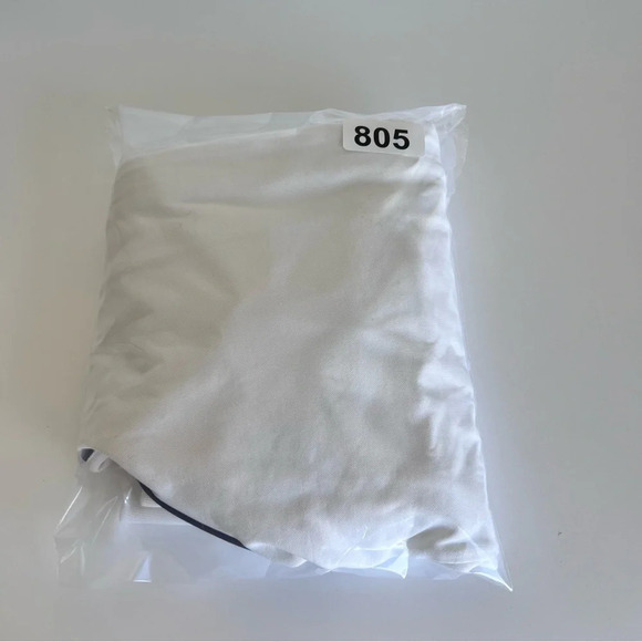 Vince Men's Leche Off White/Sail White Colorblock Full Zip Track Jacket - Picture 14 of 14